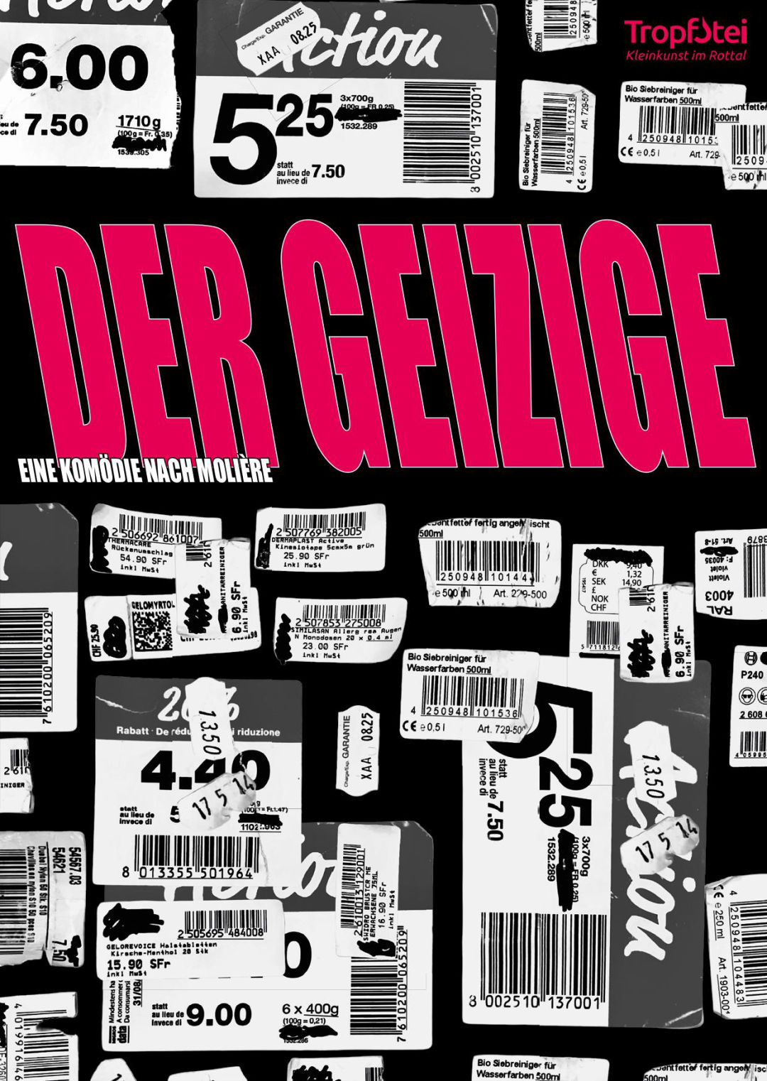 Flyer Jugendtheater Der Geizige